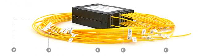 Multiplexor denso de la división de la onda de 8 canales para la transmisión de datos bidireccional