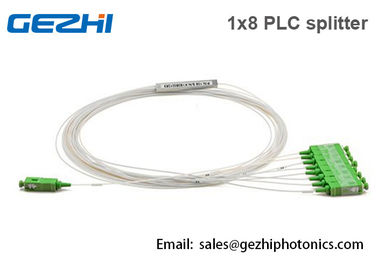 1x8 PLC Fiber Splitter SC/APC Mini Module 900um Tube 1.5 Meter FTTH System