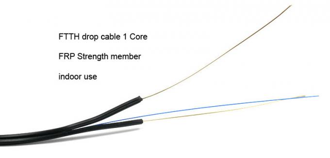 SC del cordón de remiendo de FTTH (cable de descenso)/APC - puente a una cara del SC/de APC SM LSZH el 1M interior