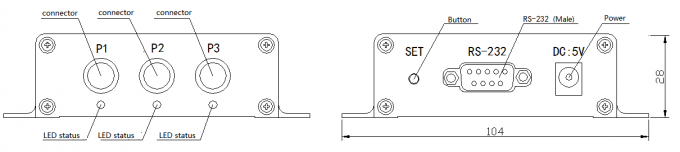 módulo de interruptor óptico mecánico 1x2 0